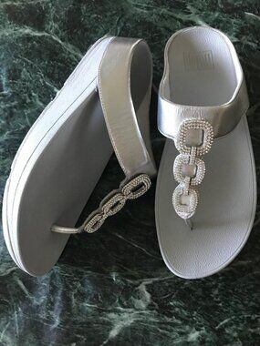 Silver Metallic Fitflops